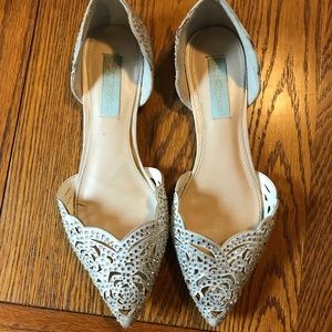 Beautiful Betsy Johnson sparkle flat